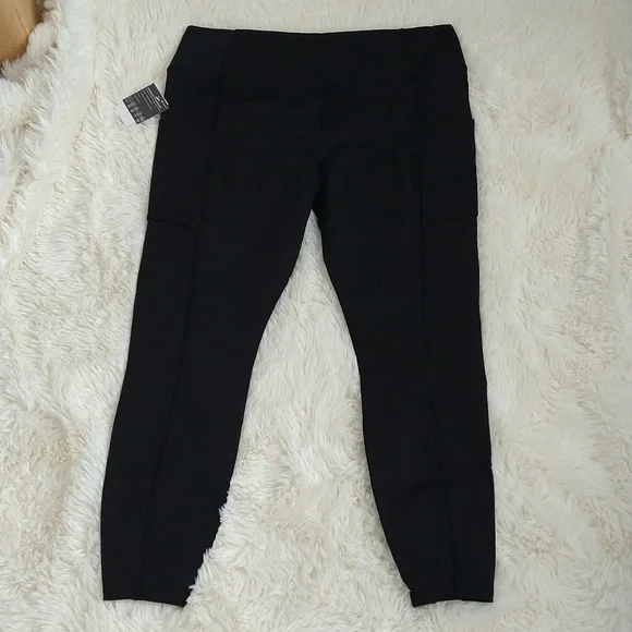 💎Eddie Bauer Cropped Athletic Black Pants XL 💎 - Picture 8 of 11